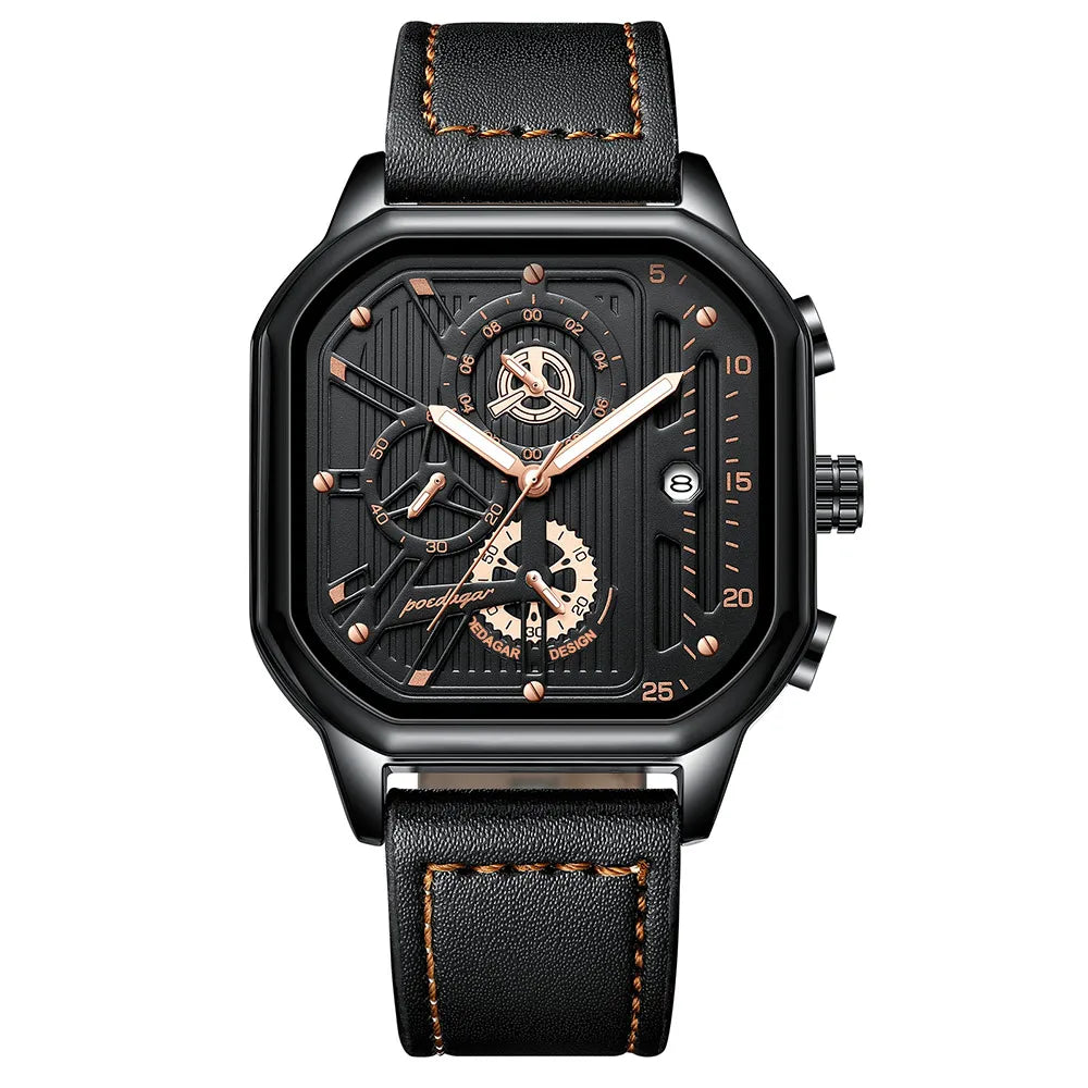 Poedagar's Classic Chronograph Leather