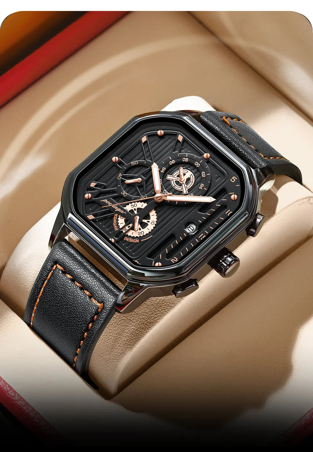 Poedagar's Classic Chronograph Leather