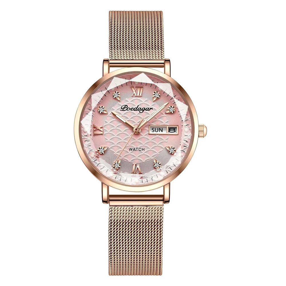 Poedagar's Elegance Mesh Watch