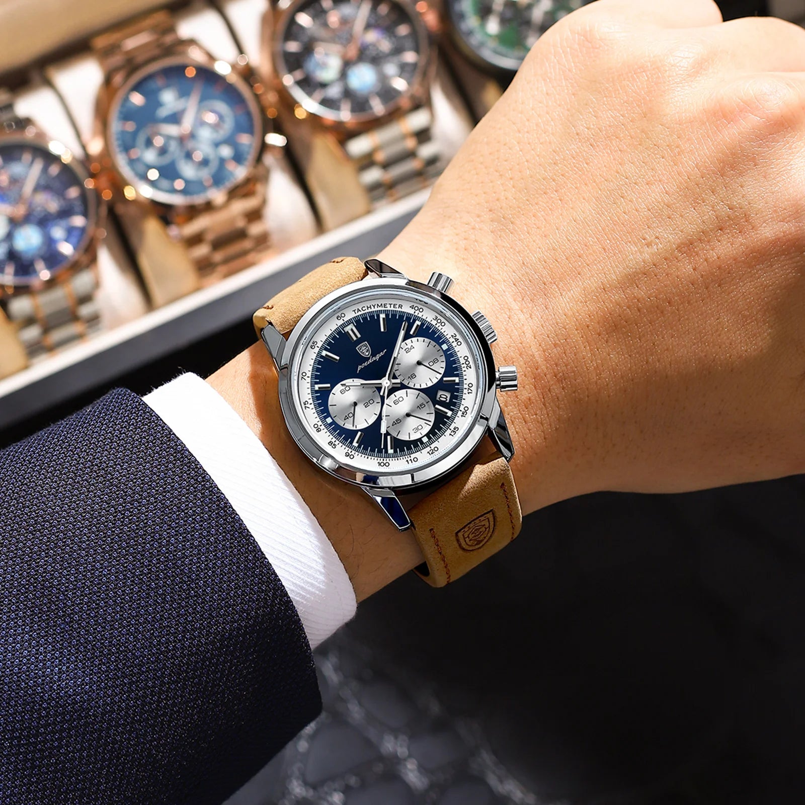 Poedagar's Chronograph Leather Prestige
