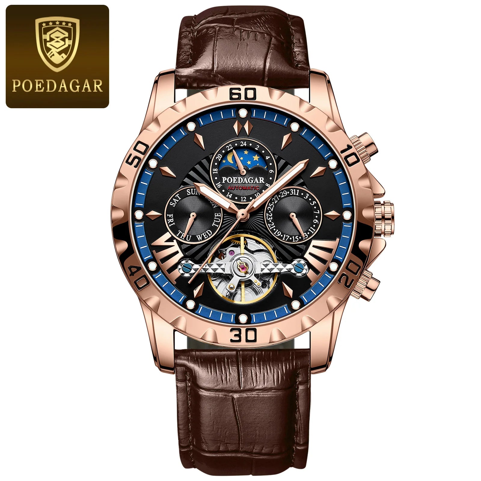 Poedagar's Tourbillion Leather Automatic