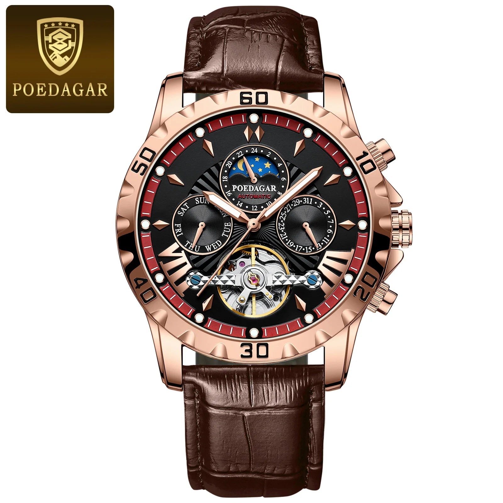 Poedagar's Tourbillion Leather Automatic