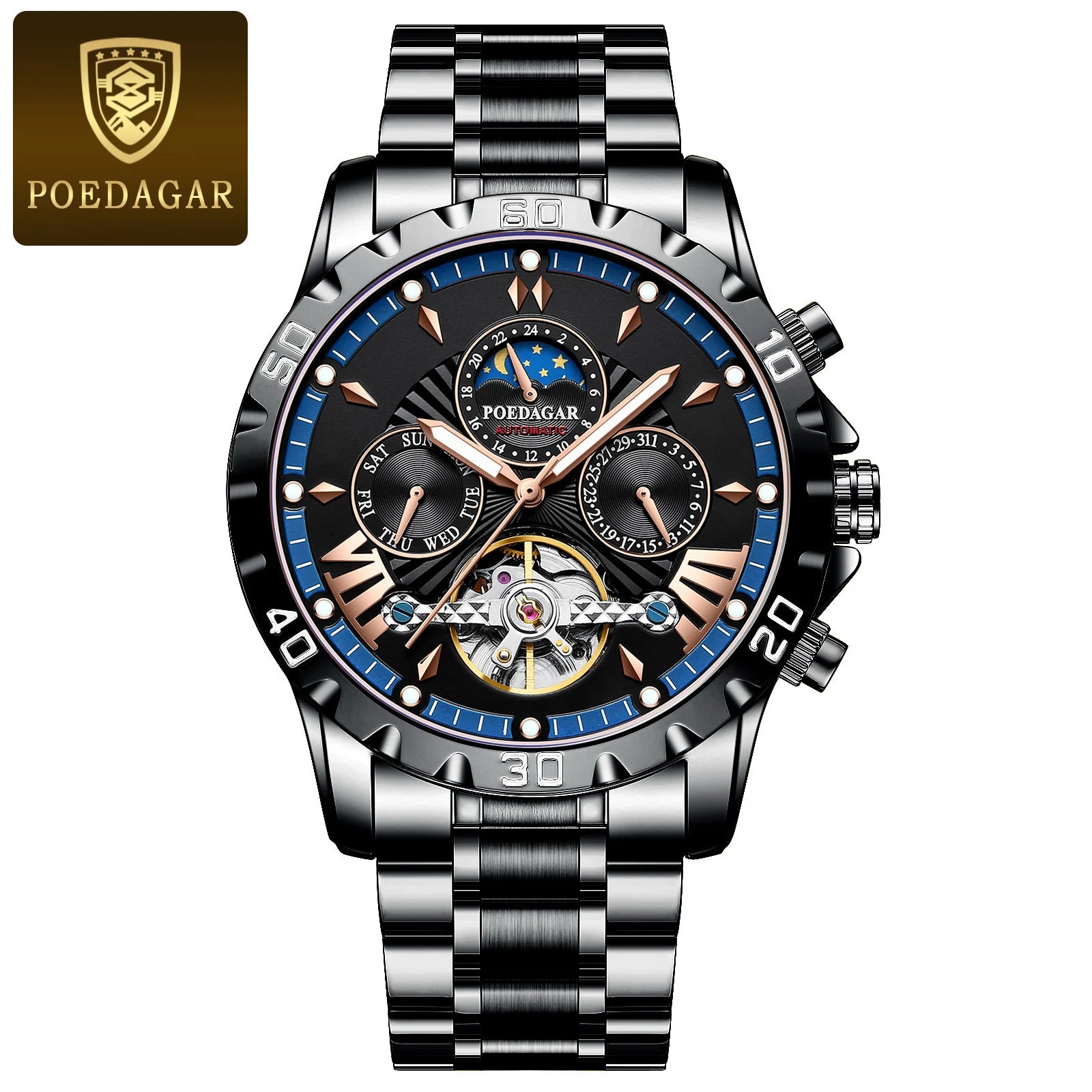 Poedagar's Tourbillion Leather Automatic