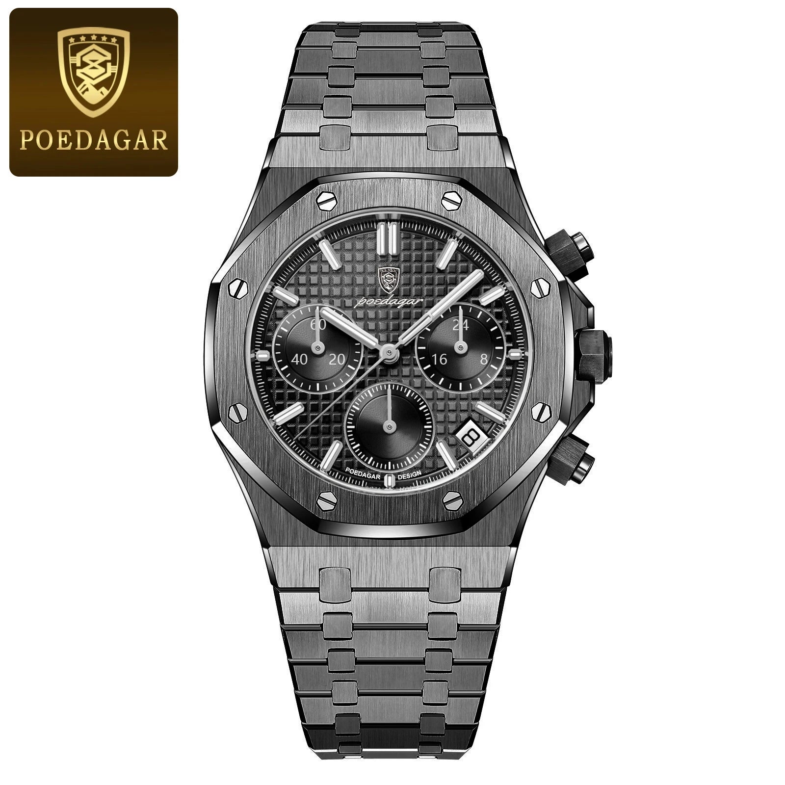Poedagar's Steel Chronograph
