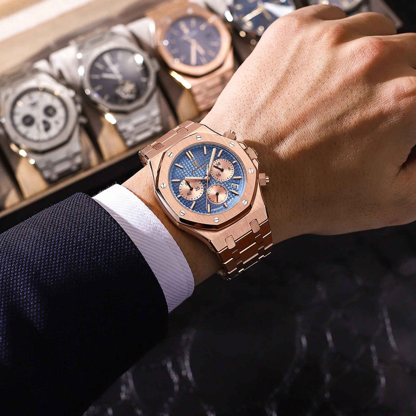Poedagar's Steel Chronograph