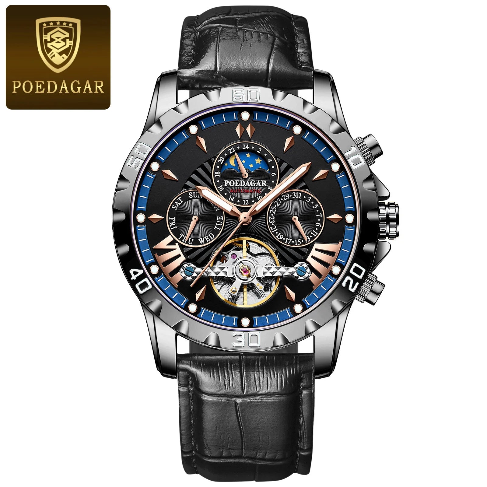 Poedagar's Tourbillion Leather Automatic