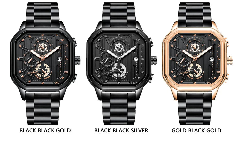 Poedagar's Classic Chronograph Leather